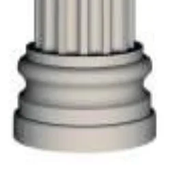 Base per colonna scanalata ILP-214